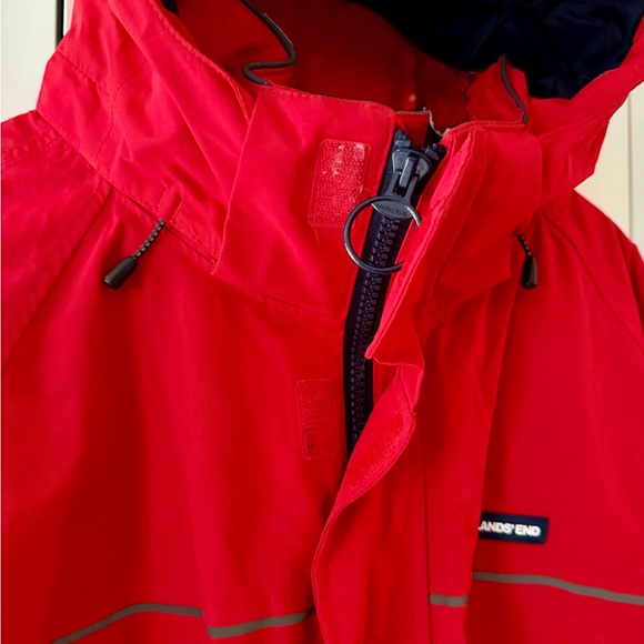 Lands' End Men’s Squall Waterproof Insulated Parka – Red xxl - Picture 7 of 11